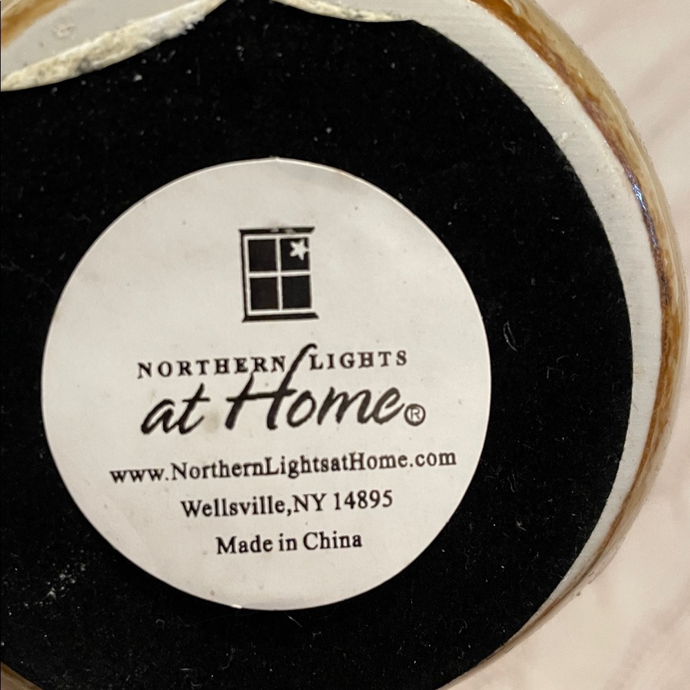 NIB North Lights at Home snowmen tea light holders. Ceramic. Glazed unused tan - Picture 2 of 13